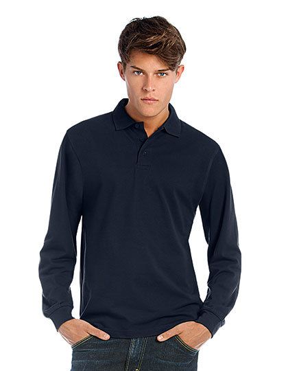 Mediatrix B&C Unisex Langarm Polo