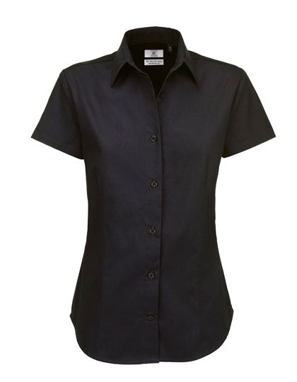 Mediatrix B&C Damen Kurzarm Twill Shirt 